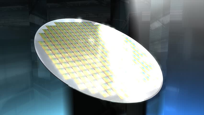 Artist recreation Microchip silicon wafer. Matte included.