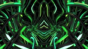 Seamless animation of psychedelic trance visuals created with shaders for music videos, LED screens, night clubs, clips, projection mapping, stage design and audiovisual performance.