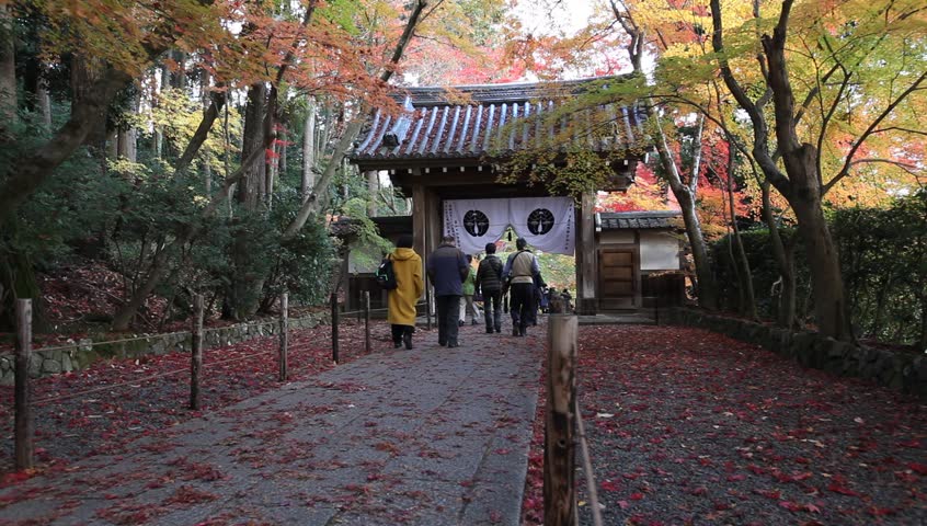 Kyoto, Japan - November 27: Stock Footage Video (100% Royalty-free