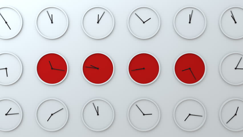 Many clocks on the wall, time flying fast, time zones, loopable background
 Royalty-Free Stock Footage #30978034
