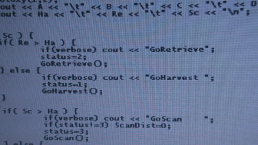 Computer Screen Code Series