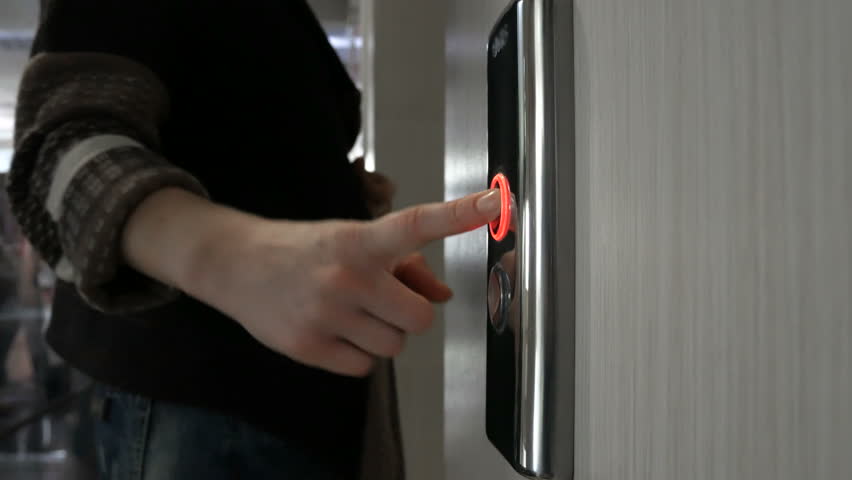 Woman Pressing Elevator Button. Finger Arkivvideomateriale (100 % royaltyfritt) 30995671 | Shutterstock