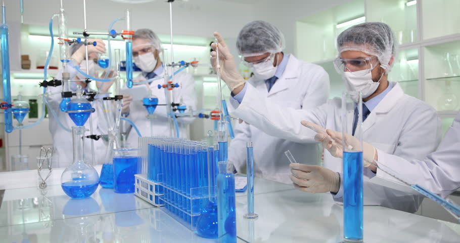 Medical Scientists Team Develop Virus Treatment Biologists Talking in Laboratory | Shutterstock HD Video #31003774
