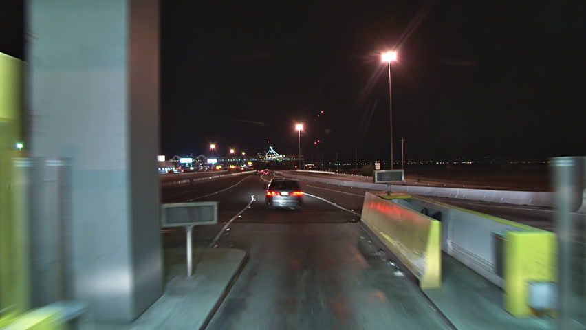 POV timelapse of driving from Oakland to San Francisco on the Bay Bridge.