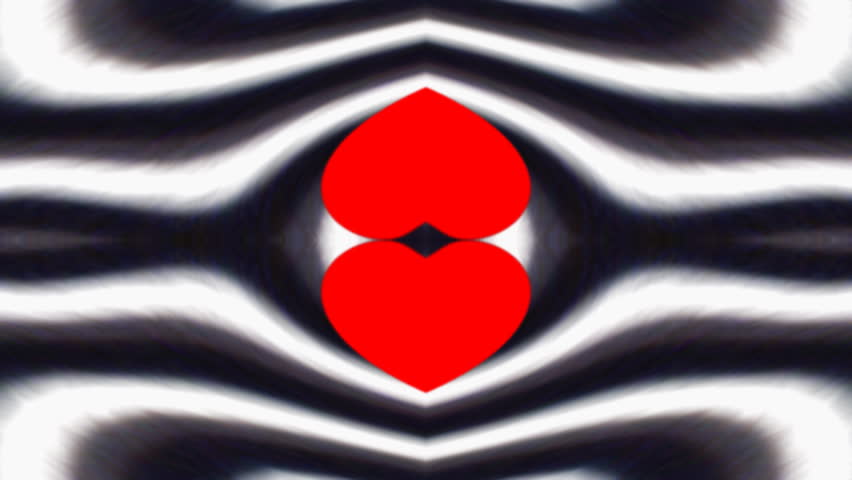 Double Heart Psychedelic Valentine