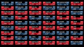 forex stock market index commodity ticker board blue news line on black background - new quality financial business animation dynamic motion video footage - Powered by Shutterstock - Get 15% off with code: PIKWIZARD15