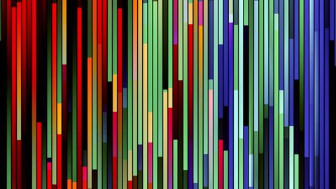 abstract ornamental soft rainbow colors random moving block background New quality brick cube bar tile stripe shape square universal motion dynamic animation colorful joyful holiday music video  Arkistovideo