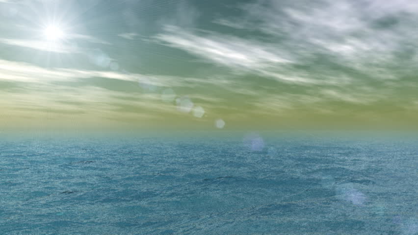 Ocean and sky animation