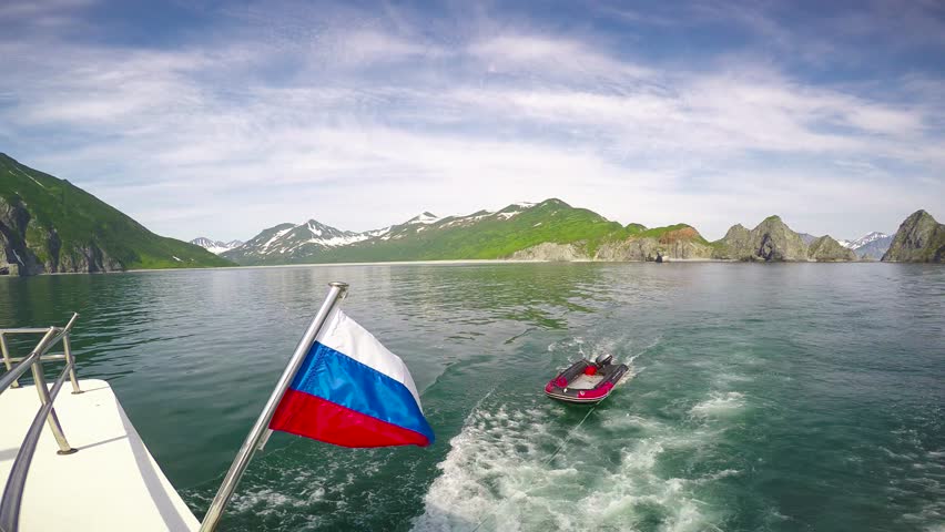 Sea Safari journey from the Kamchatka Peninsula. Russia.