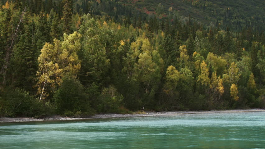 Autumn Color Scenic Alaskas Kenai Lake