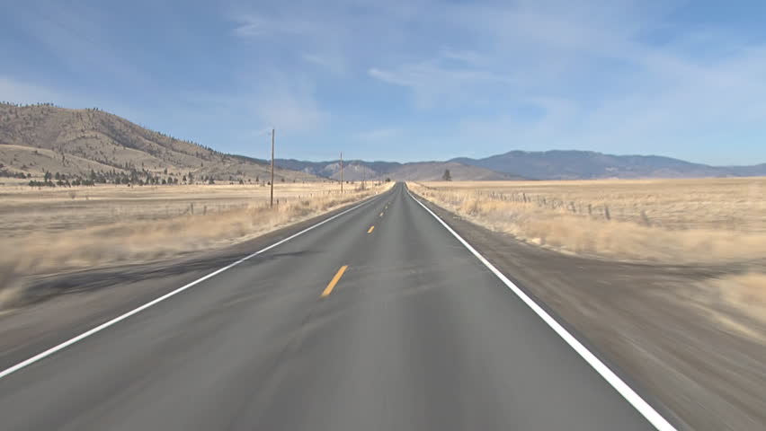 POV of driving northwest on Old Highway 99 toward Gazelle (near Yreka)