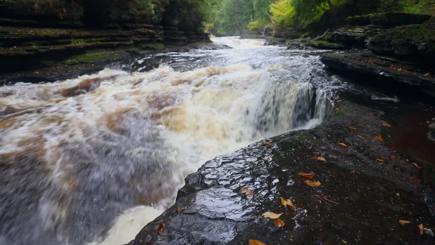 Presque Isle River Potholes in the Porcupine Mountain Wilderness Area, Upper Peninsula of Michigan