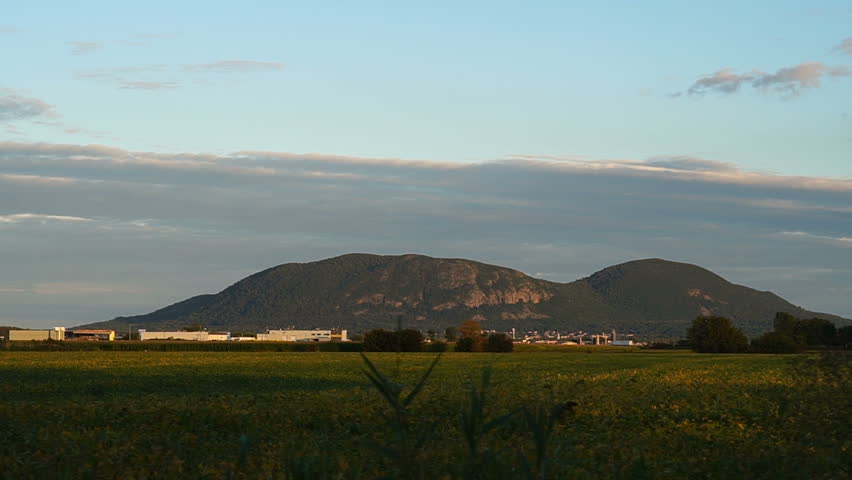 Mont-Saint-Hilaire, Quebec During Sunset (Slow Motion Steadicam Shot)