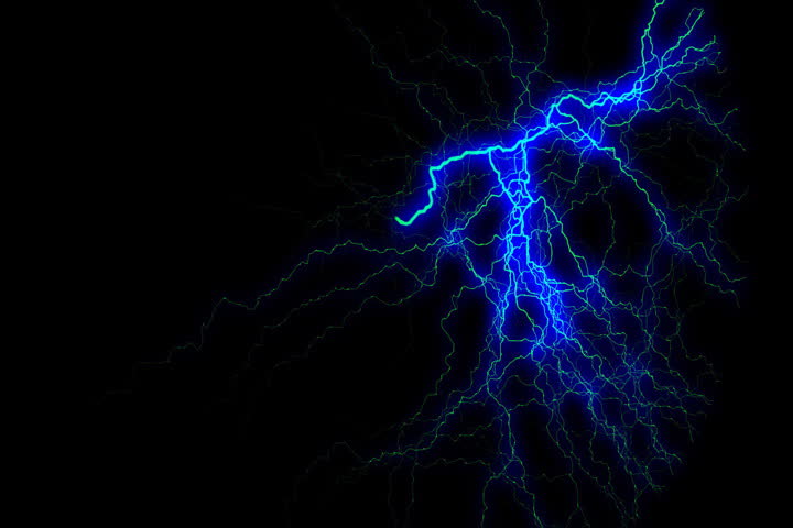 Animated Lightning Series Stock Footage Video (100% Royalty-free
