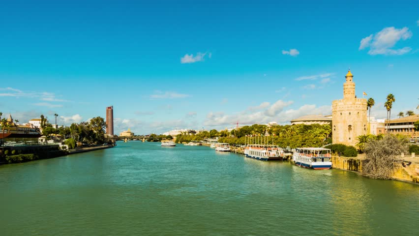 Torre del Oro (Tower of Gold) is dodecagonal military watchtower in Seville, Andalusia, Spain. It was erected by Almohad Caliphate in order to control access to Seville via Guadalquivir river.