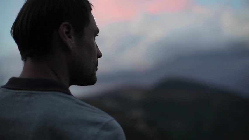 146 Man head silhouette side view Stock Video Footage - 4K and HD Video