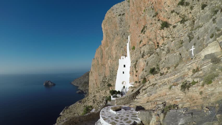 The monastery of Hozoviotissa in Amorgos island, Greece