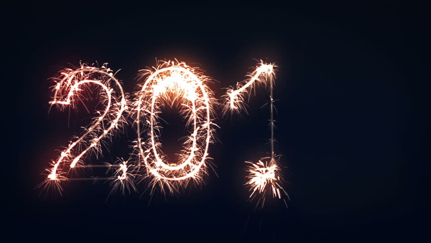 2013 Sign, New Year Sparkler