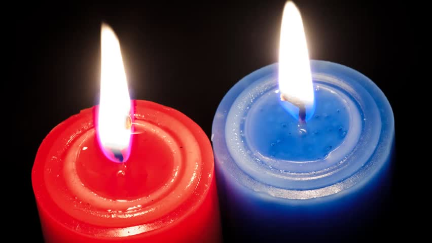 blue candles