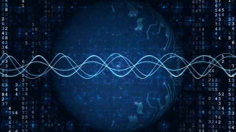 Motion Graphics Network Digital Technology Looping Stock Footage Video ...