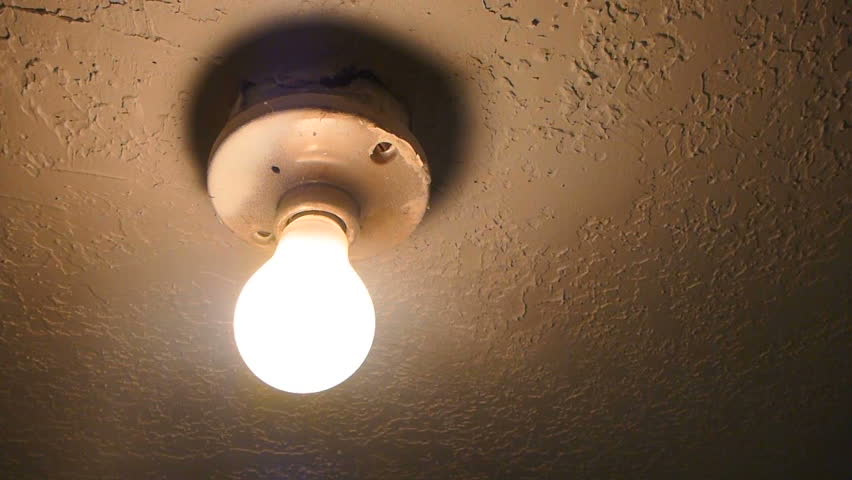 Series of lightbulb turning off with sound.
