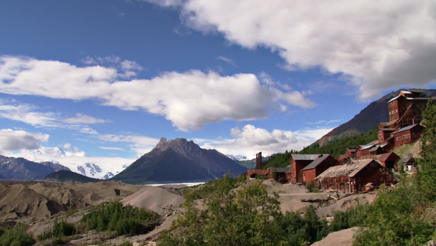Time lapse shot taken in Wrangell-St. Elias National Park looking north over the