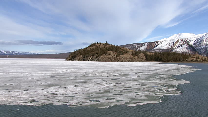 A picturesque lake in Yukon Territory, Canada, Kluane Lake