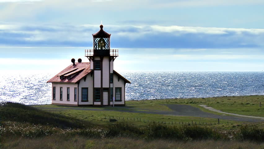 Pt. Cabrillo lighthouse on the Mendocino Coast of California. 