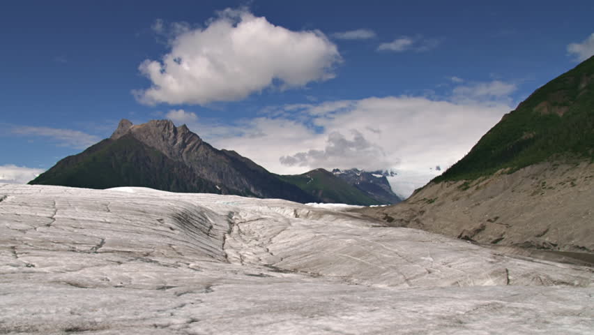 Time lapse shot from near the nose (on the glacier) of the Root Glacier near