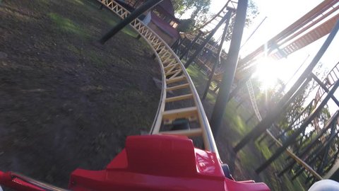roller coaster in the park
