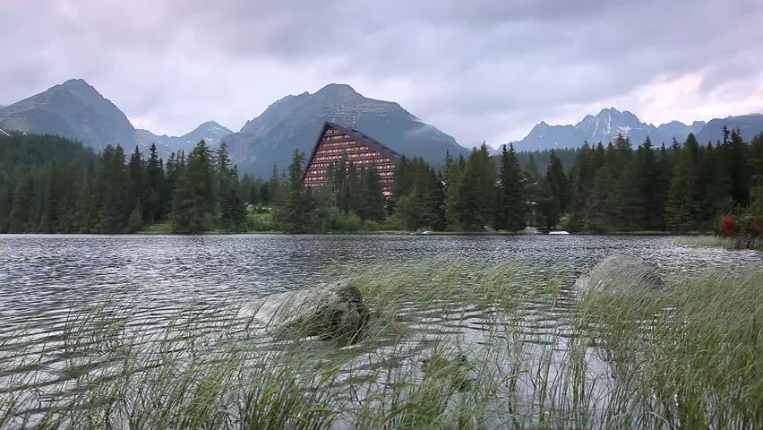 Mountain lake in National Park High Tatra. Strbske pleso, Slovakia, Europe. HD