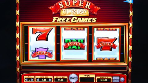 Coquitlam, BC, Canada - September 22, 2017 : Close up man played slot machine and got big win on computer screen with 4k resolution