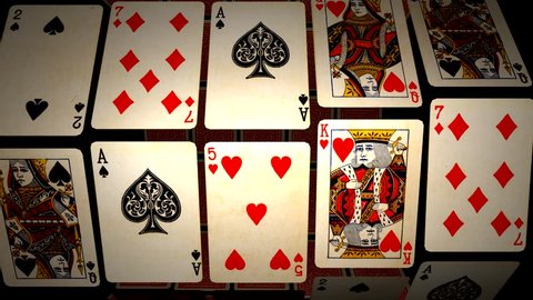 CAROUSEL OF CARDS, DECK OF POKER CARDS