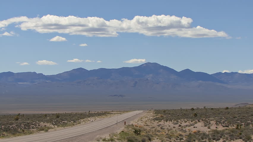 Nevada Desert Hwy 375 Cloud Time Lapse