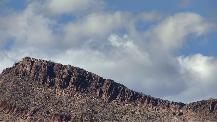 Nevada Desert Cliff and Cloud Time Lapse
