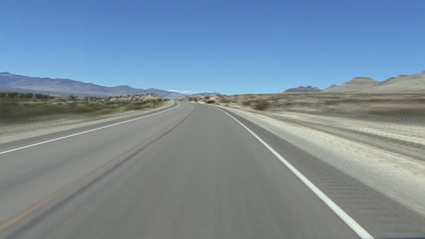 Fast time lapse POV of driving from Alamo, Nevada on Highway 93 to the