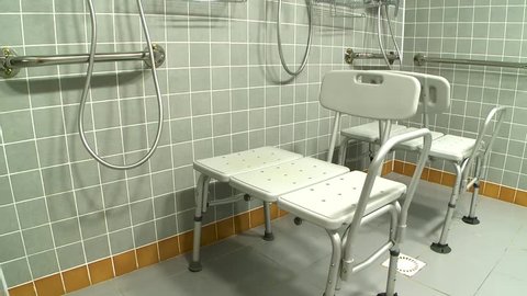The shower room for disabled people