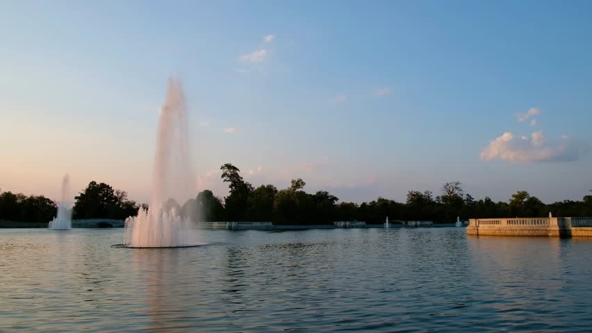 Grand Basin from Art Hill in Forest Park, St. Louis, Missouri.