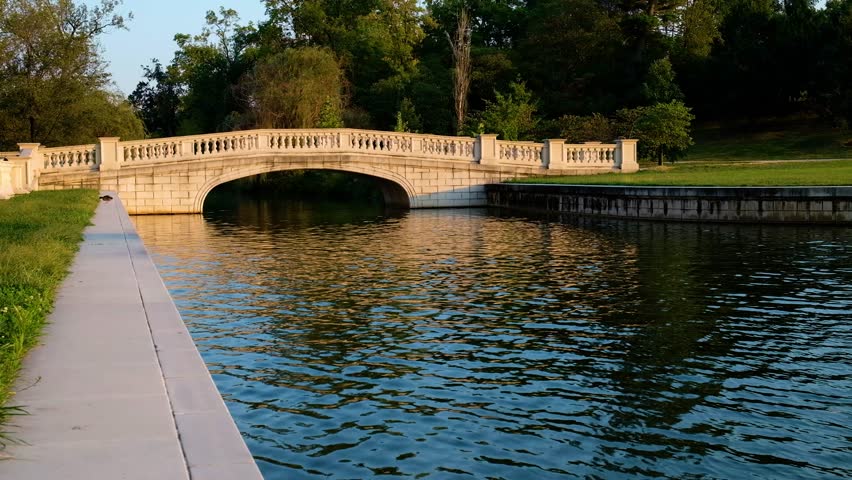 Grand Basin from Art Hill in Forest Park, St. Louis, Missouri.