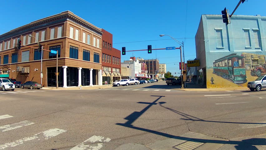 Shawnee, OK - October 18, 2012: Main Street in this mid-American city harkens