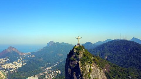 Close Approach of Christ the Redeemer in Rio de Janeiro, Brazil