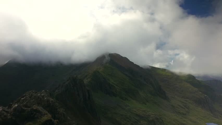 Crib Goch ridge in Snowdonia, UK.
