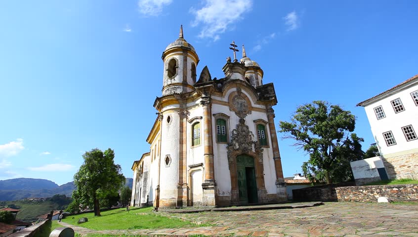 view of the Igreja de Sao Francisco de Assis of the unesco world heritage city