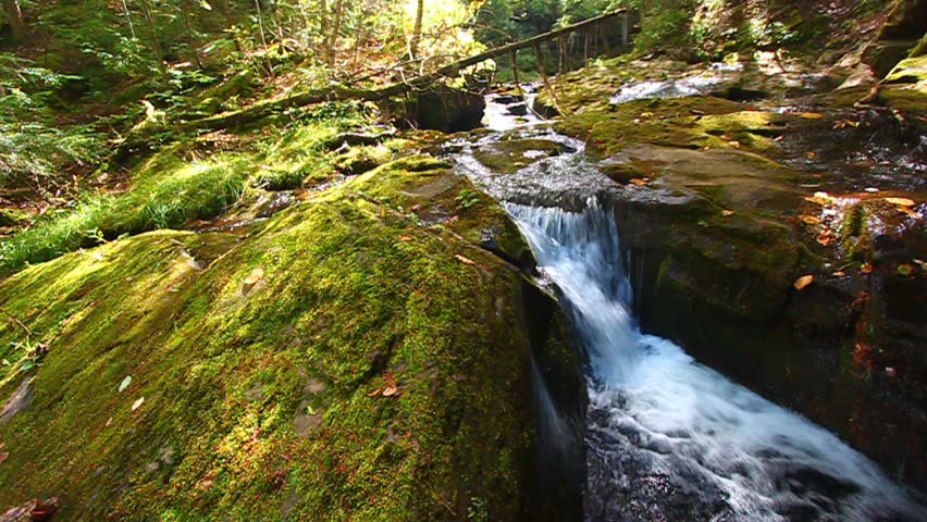Cascades of the Union River Gorge in Porcupine Mountains Wilderness State Park