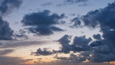 altocumulus clouds twilight