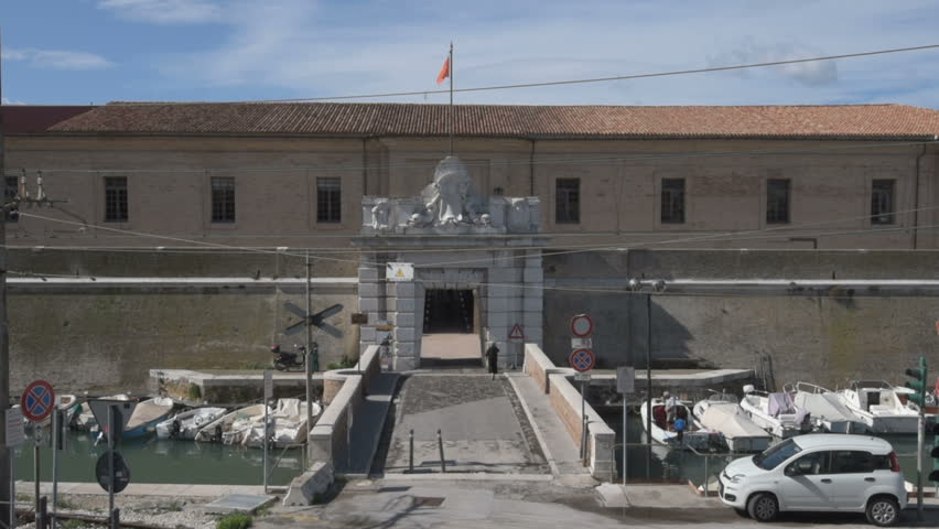 View of Lazzaretto, also called the Mole Vanvitelliana, Ancona, Italy