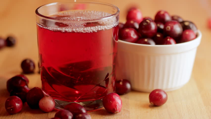 Pouring Cranberry Juice