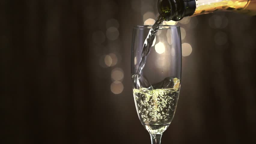 sparkling champagne glasses