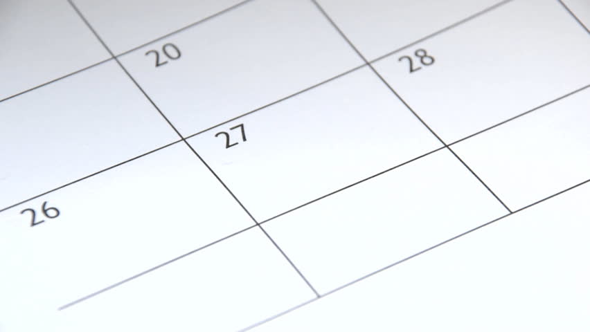 Writing BIG DAY on calendar with a black marker Royalty-Free Stock Footage #31239451