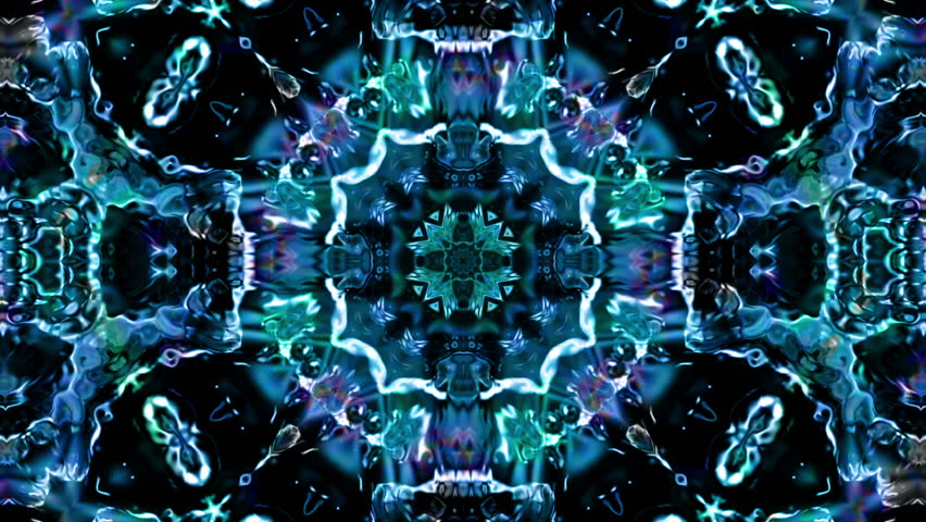 Kaleidoscopic weirdness based on rotating ice and aurora borealis footage.